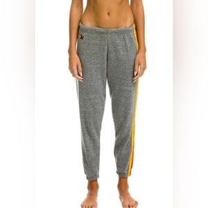 XS Aviator Nation Grey Stripe Sweatpants